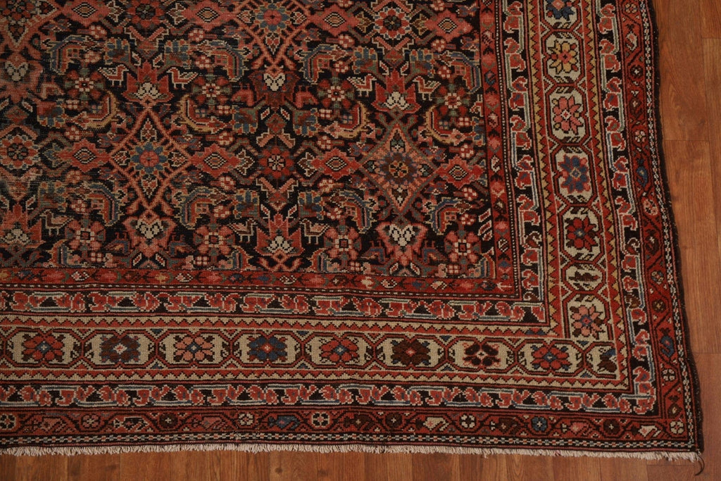 Pre-1900 Antique Malayer Vegetable Dye Persian Rug 8x11