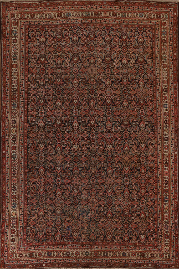 Pre-1900 Antique Malayer Vegetable Dye Persian Rug 8x11