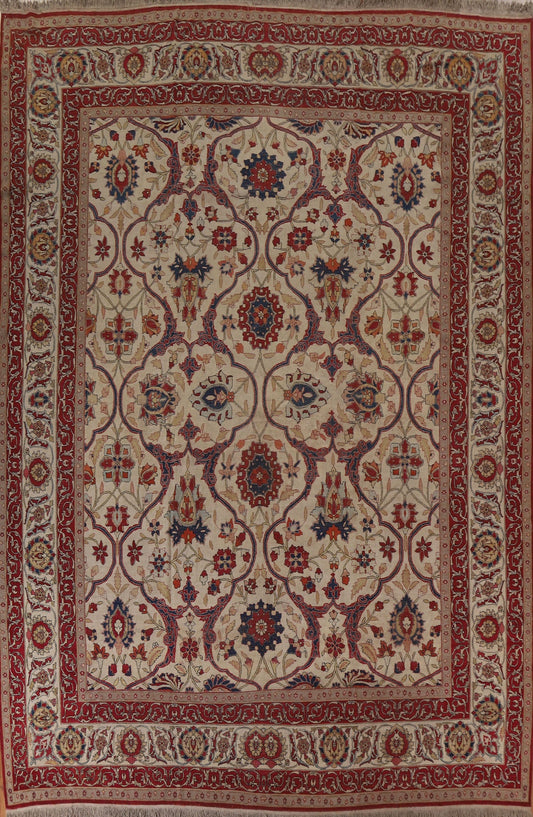 Pre-1900 Antique Kerman Lavar Vegetable Dye Persian Rug 12x14