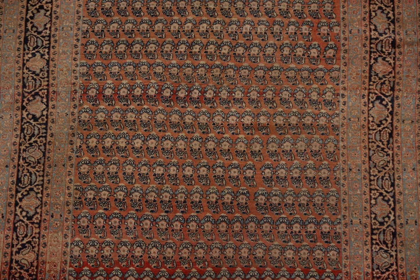 Pre-1900 Antique Tabriz Haj Jalili Vegetable Dye Persian Rug 4x6