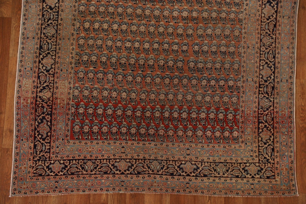 Pre-1900 Antique Tabriz Haj Jalili Vegetable Dye Persian Rug 4x6