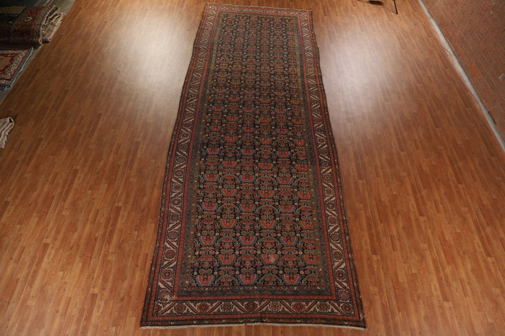 Pre-1900 Antique Malayer Vegetable Dye Persian Rug 7x20