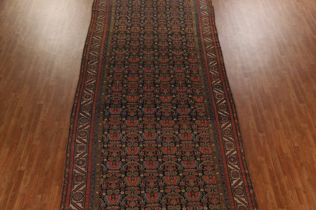 Pre-1900 Antique Malayer Vegetable Dye Persian Rug 7x20