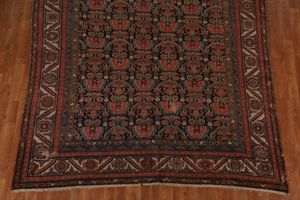 Pre-1900 Antique Malayer Vegetable Dye Persian Rug 7x20