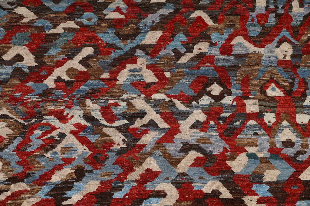 All-Over Gabbeh Abstract Area Rug 7x9