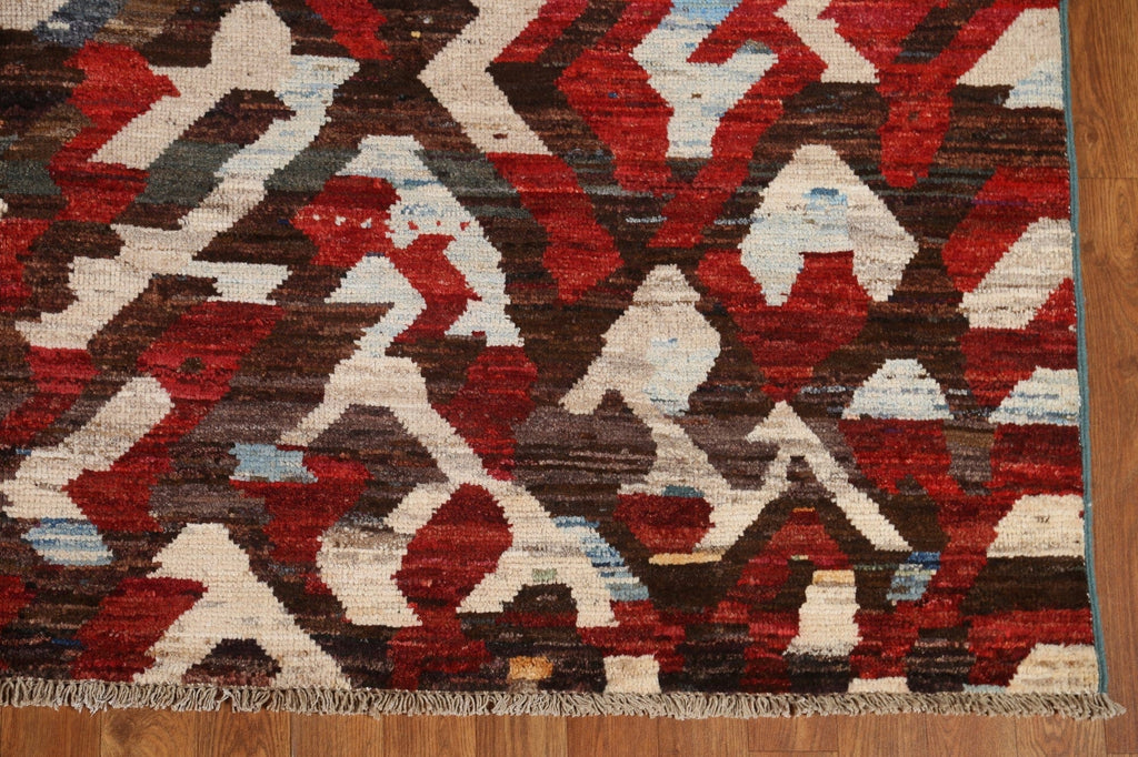 All-Over Gabbeh Abstract Area Rug 7x9