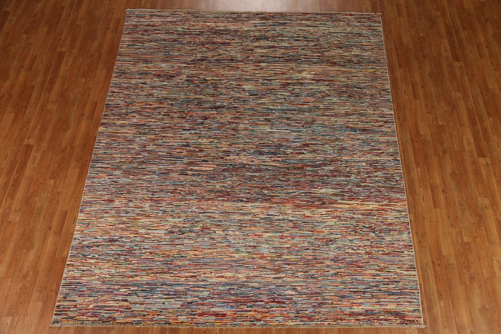 Striped Gabbeh Oriental Area Rug 8x9