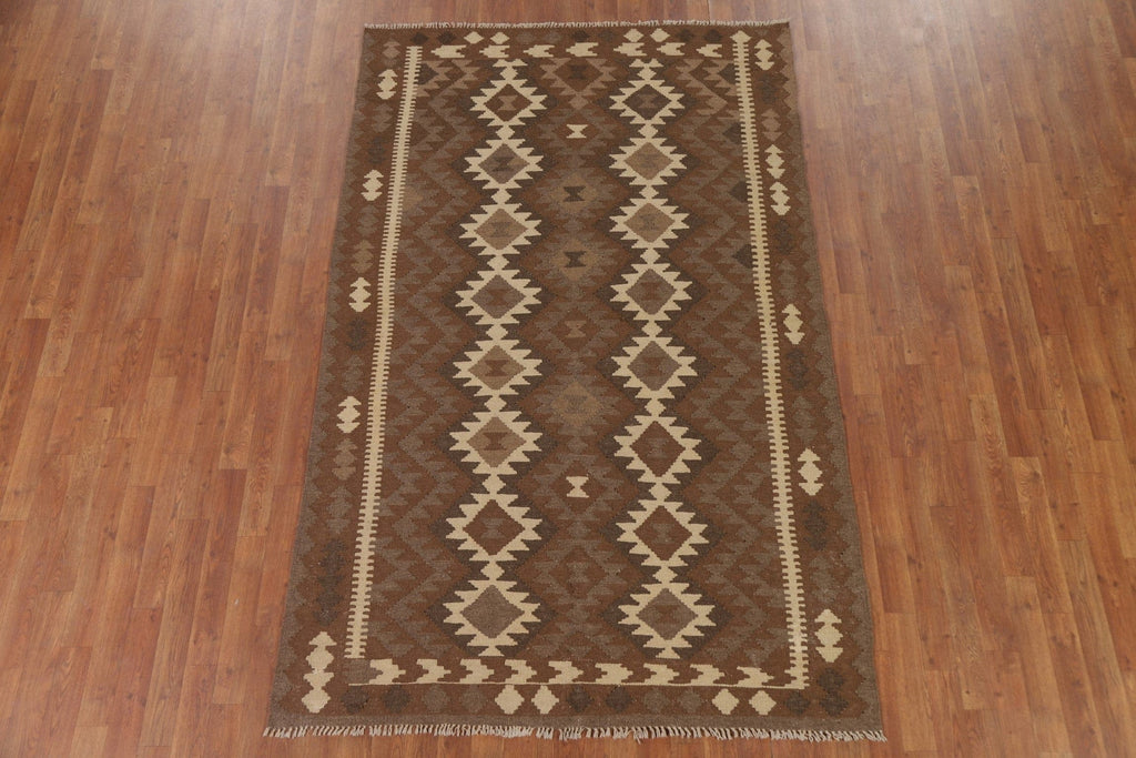 Geometric Kilim Oriental Area Rug 5x8