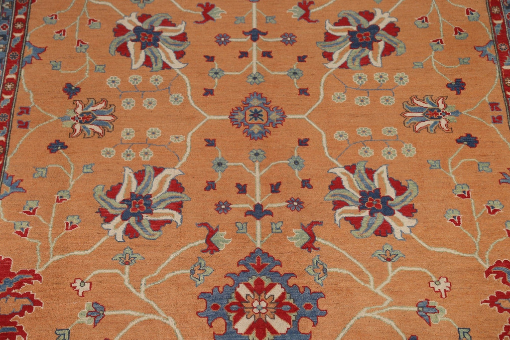 Hand-Knotted Wool Kazak Oriental Area Rug 9x12