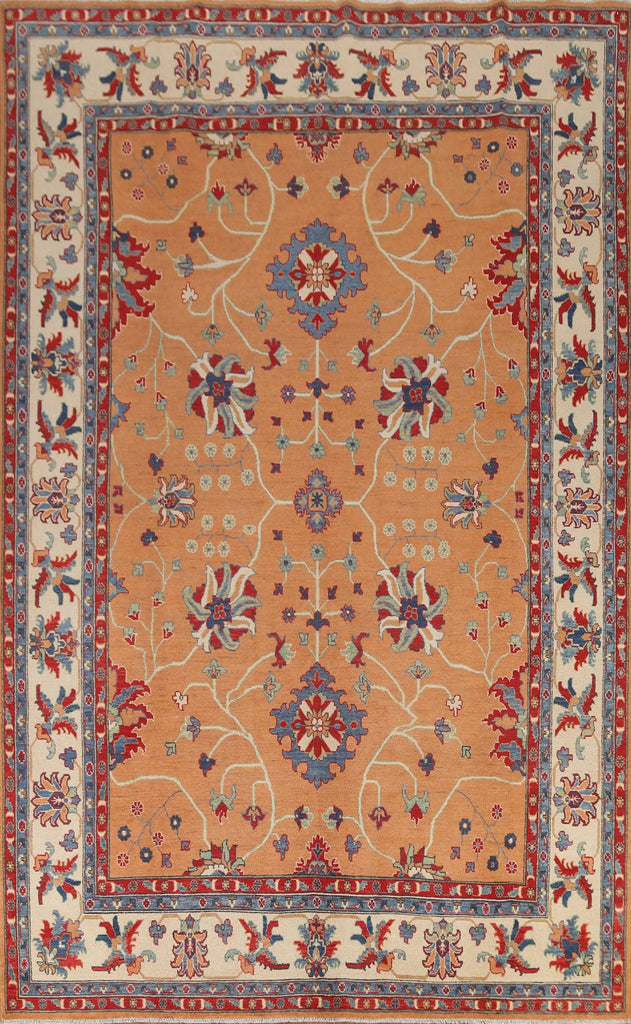 Hand-Knotted Wool Kazak Oriental Area Rug 9x12