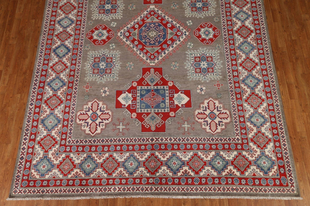 Geometric Kazak Oriental Area Rug 9x12