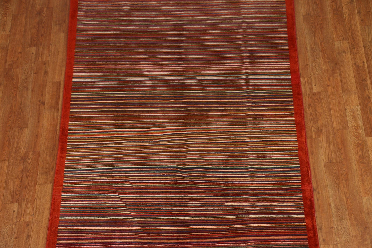 Striped Gabbeh Oriental Area Rug 5x6