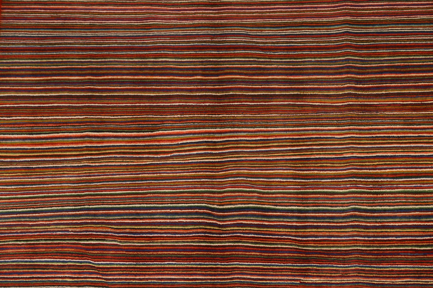 Striped Gabbeh Oriental Area Rug 5x6