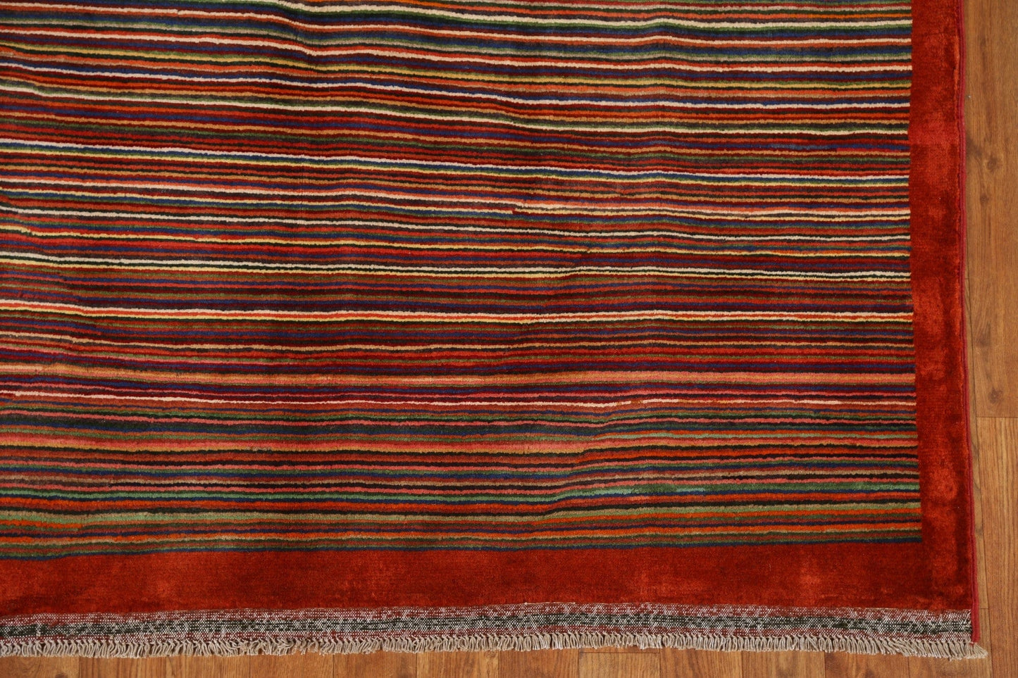 Striped Gabbeh Oriental Area Rug 5x6