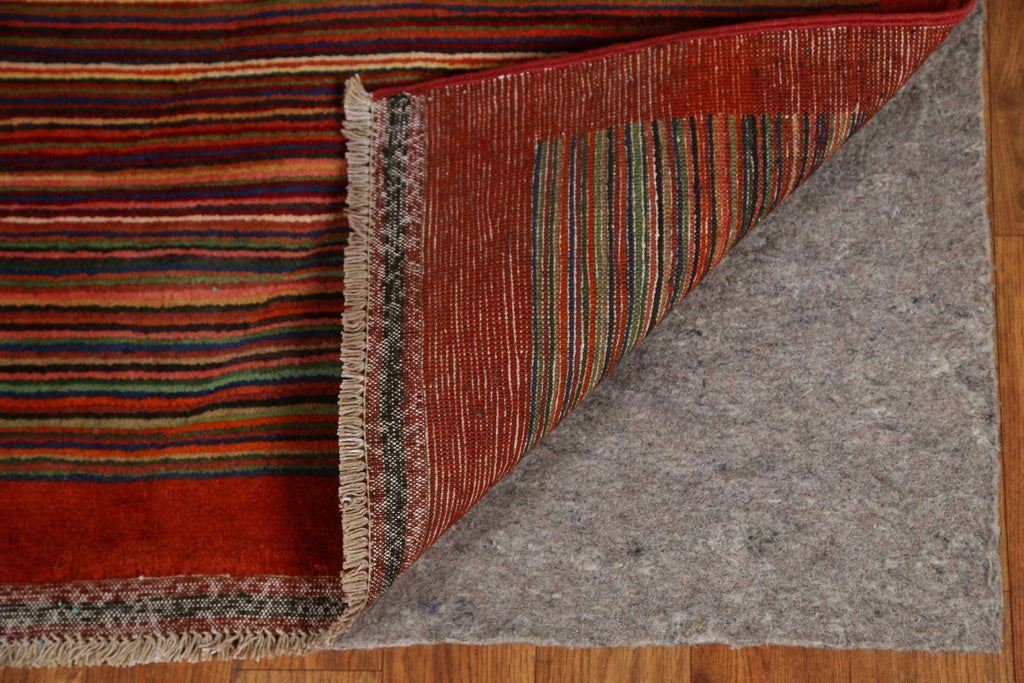 Striped Gabbeh Oriental Area Rug 5x6