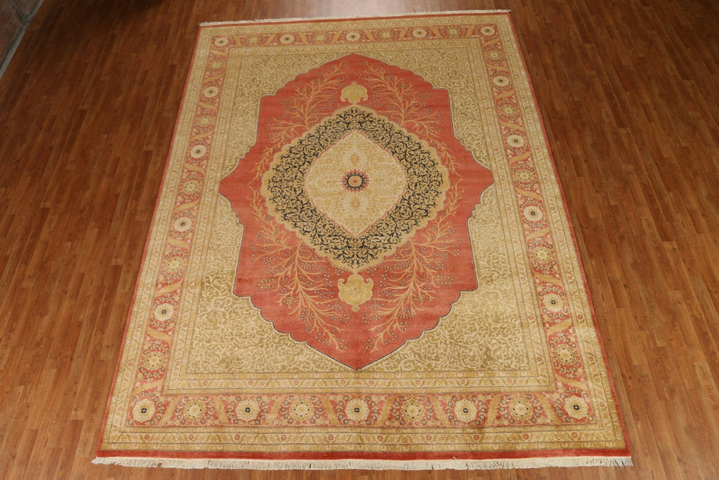 Vegetable Dye Tabriz Haj Jalili Oriental Area Rug 9x12