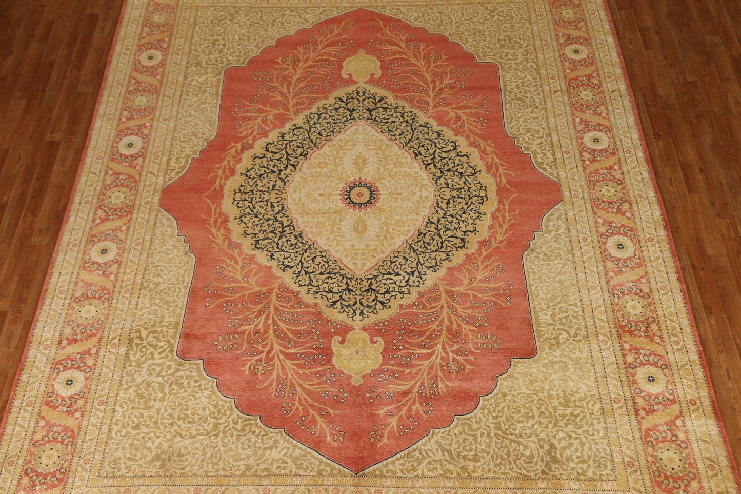 Vegetable Dye Tabriz Haj Jalili Oriental Area Rug 9x12