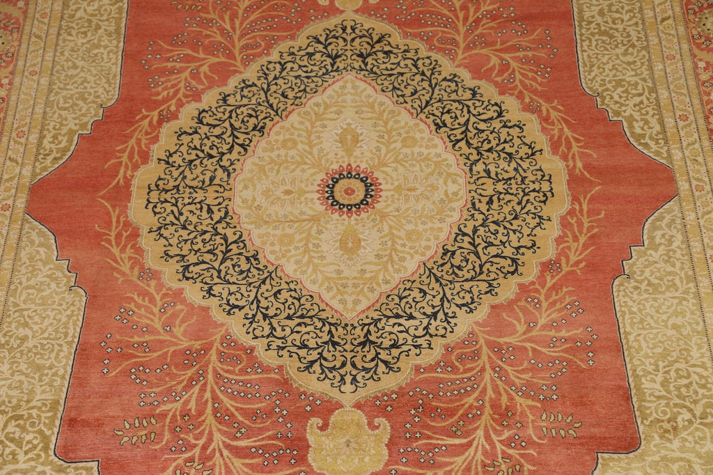 Vegetable Dye Tabriz Haj Jalili Oriental Area Rug 9x12