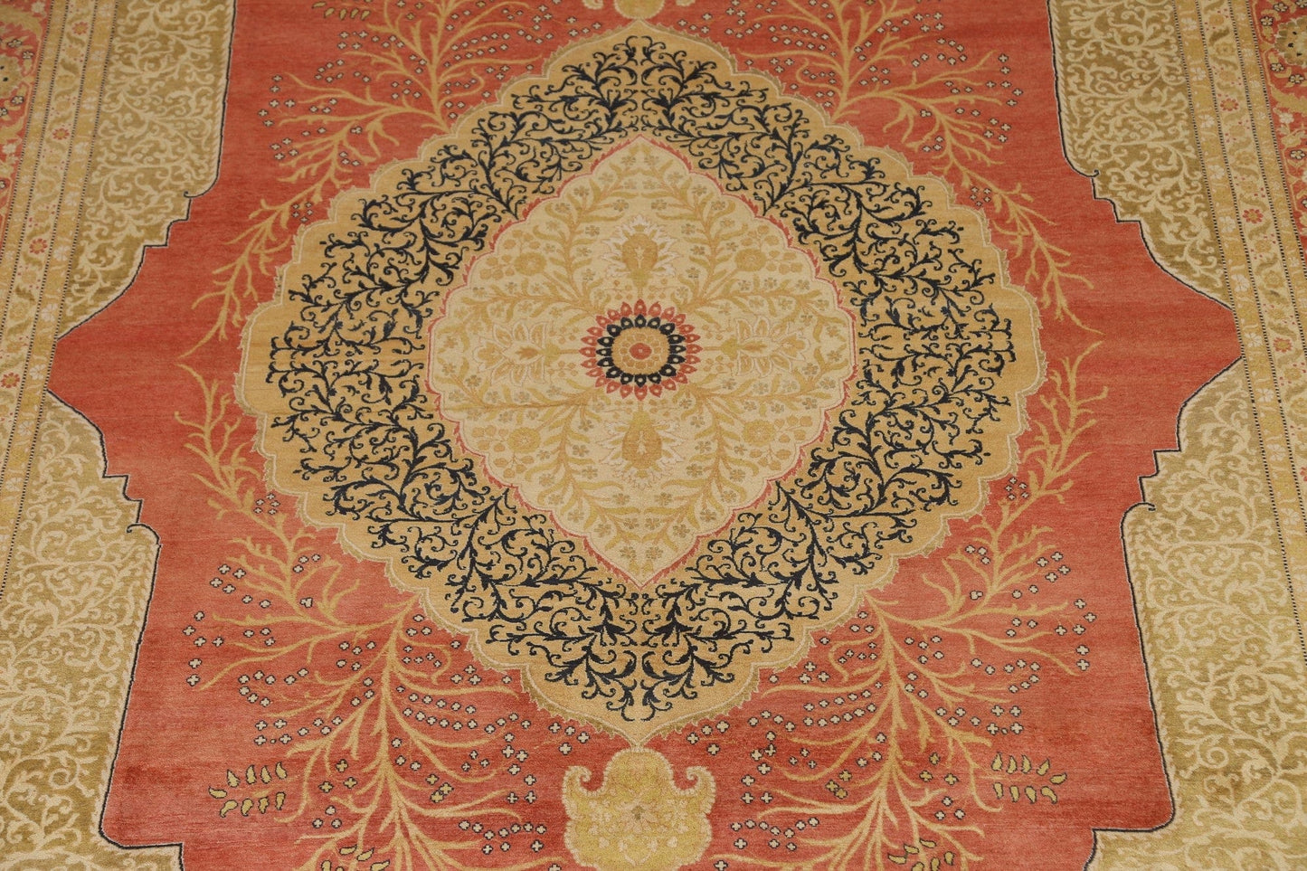 Vegetable Dye Tabriz Haj Jalili Oriental Area Rug 9x12