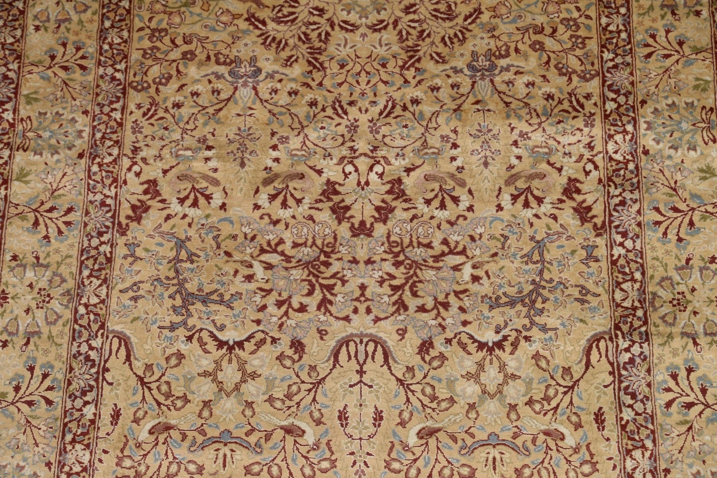 Vegetable Dye Qum Oriental Area Rug 5x7