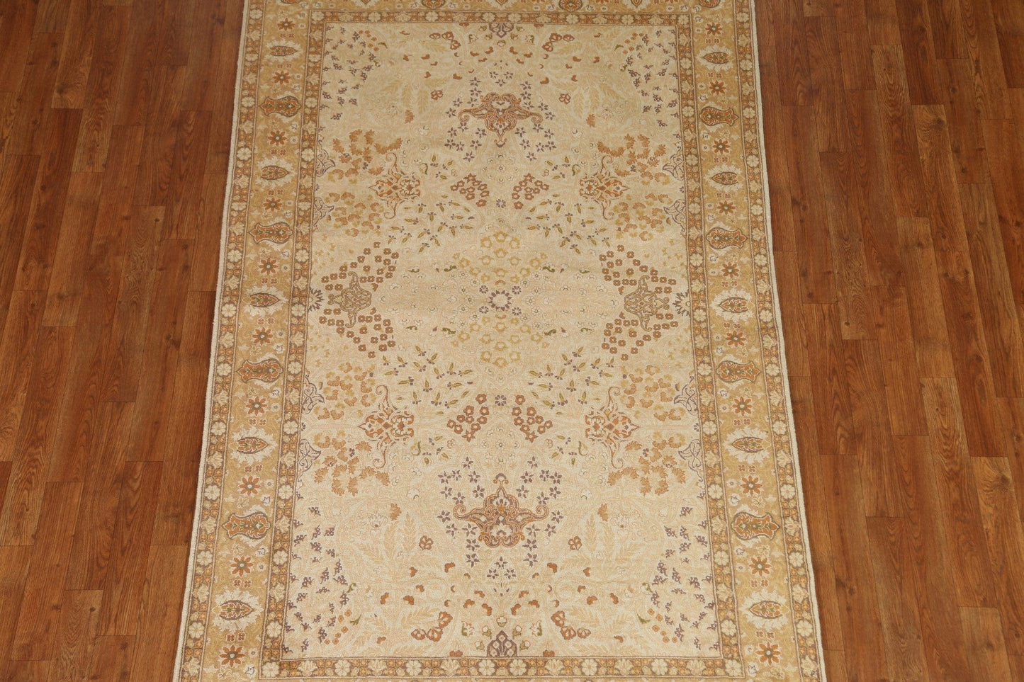 Vegetable Dye Aubusson Oriental Area Rug 5x7