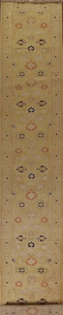 Vegetable Dye Ziegler Oriental Runner Rug 3x27