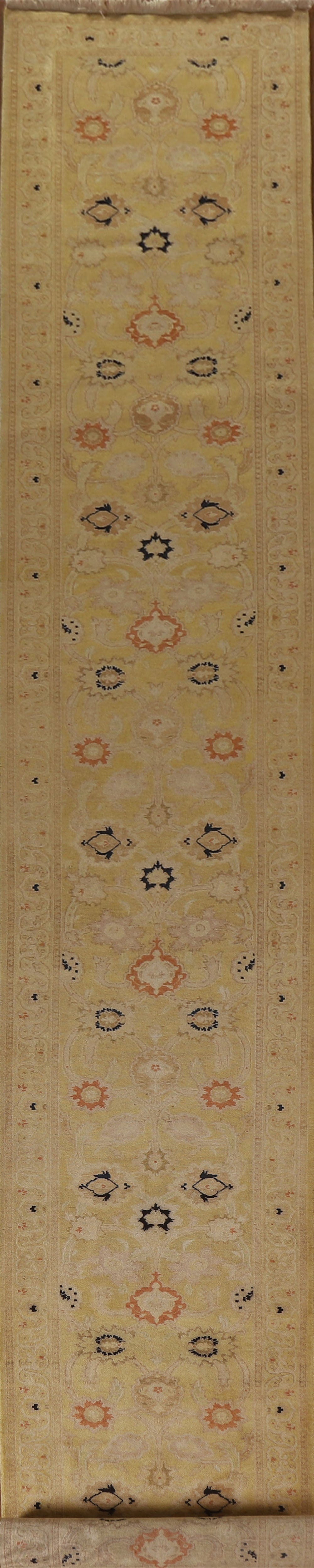 Vegetable Dye Ziegler Oriental Runner Rug 3x27