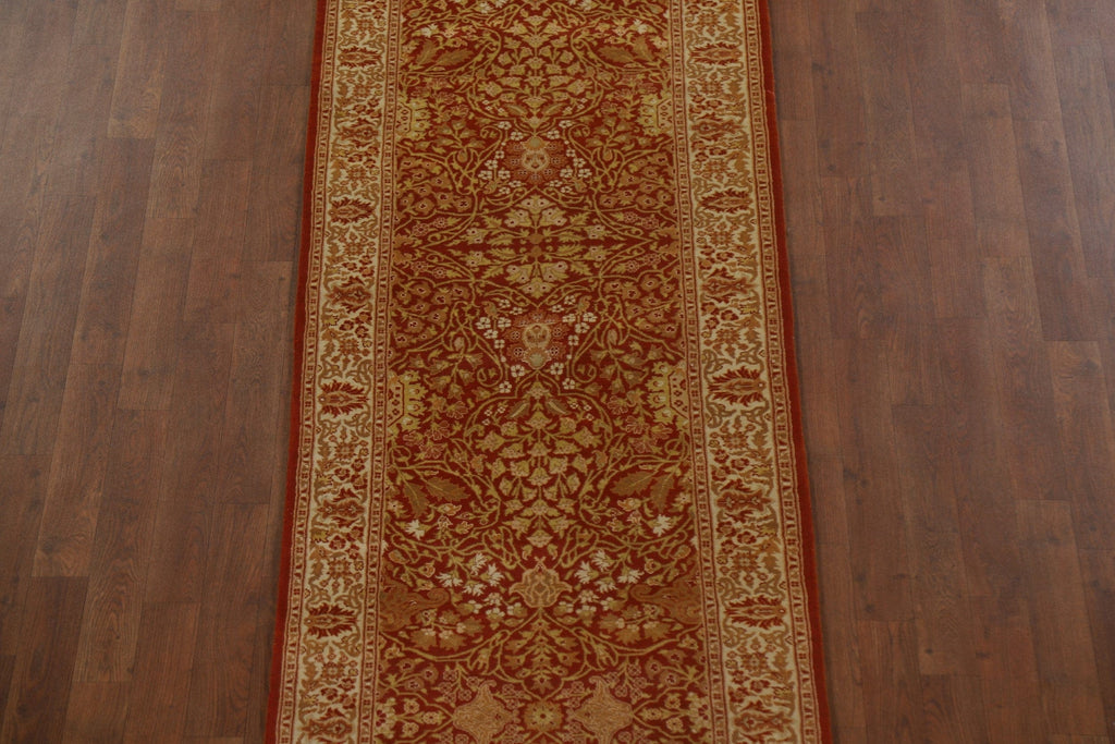 Vegetable Dye Qum Floral Runner Rug 3x19