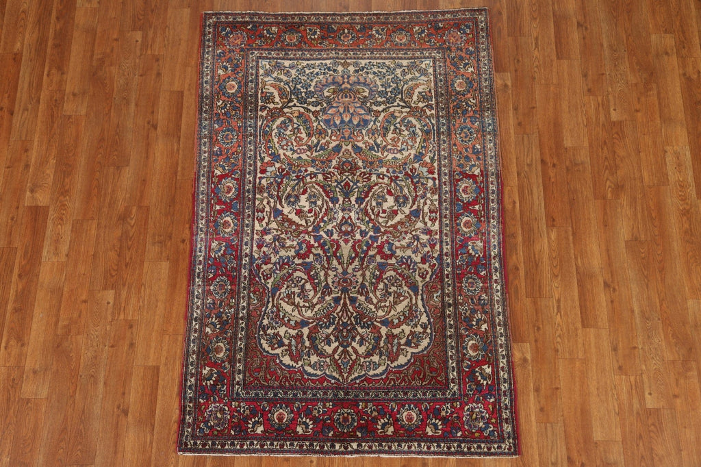 Antique Vegetable Dye Kerman Persian Area Rug 3x5