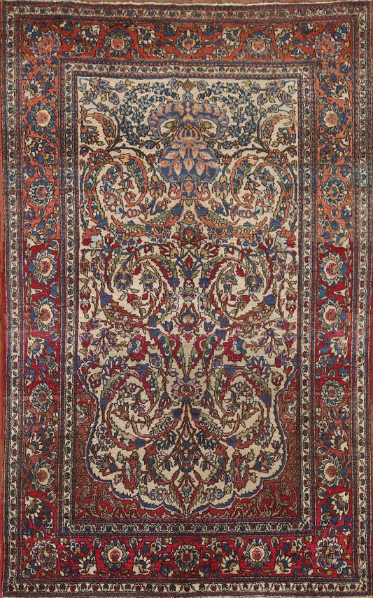 Antique Vegetable Dye Kerman Persian Area Rug 3x5