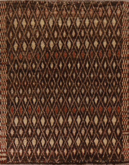 All-Over Trellis Moroccan Berber Area Rug 9x10