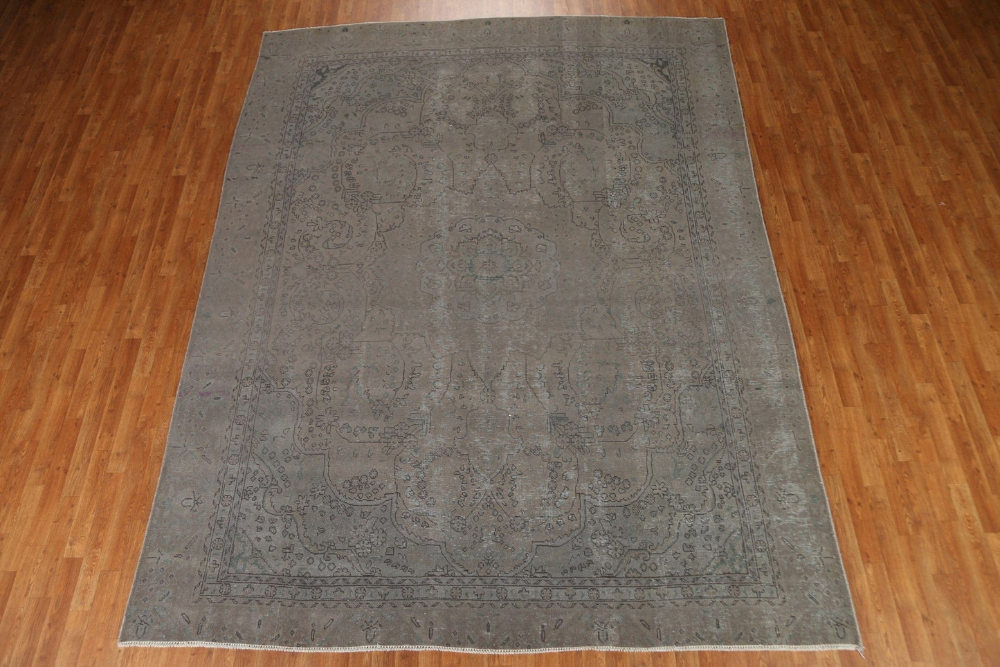 Over-Dyed Distressed Tabriz Persian Area Rug 9x12