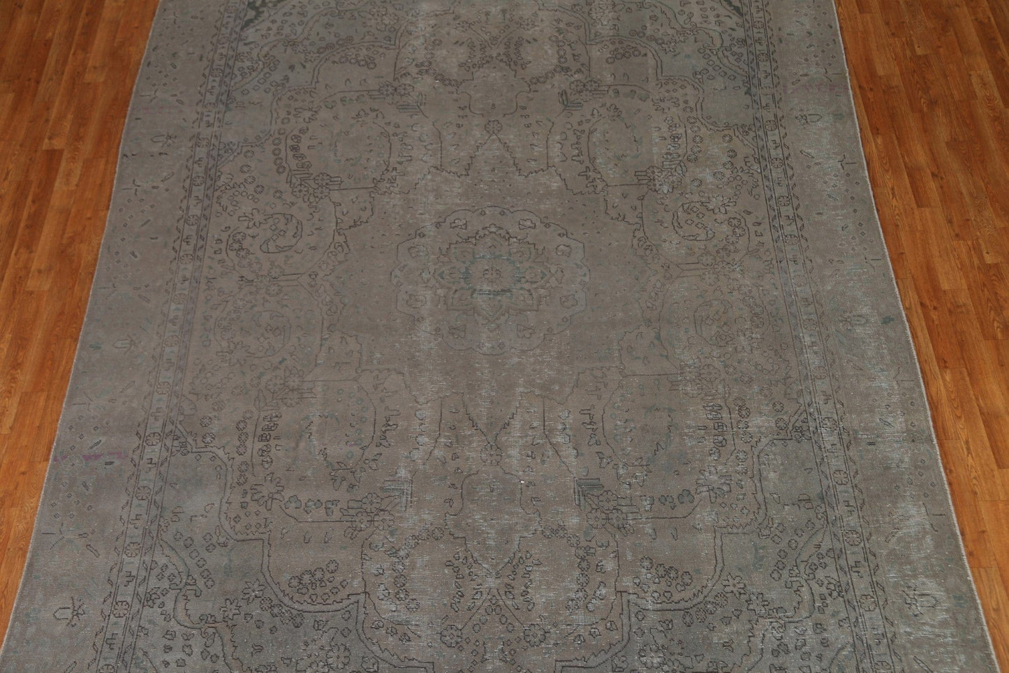 Over-Dyed Distressed Tabriz Persian Area Rug 9x12