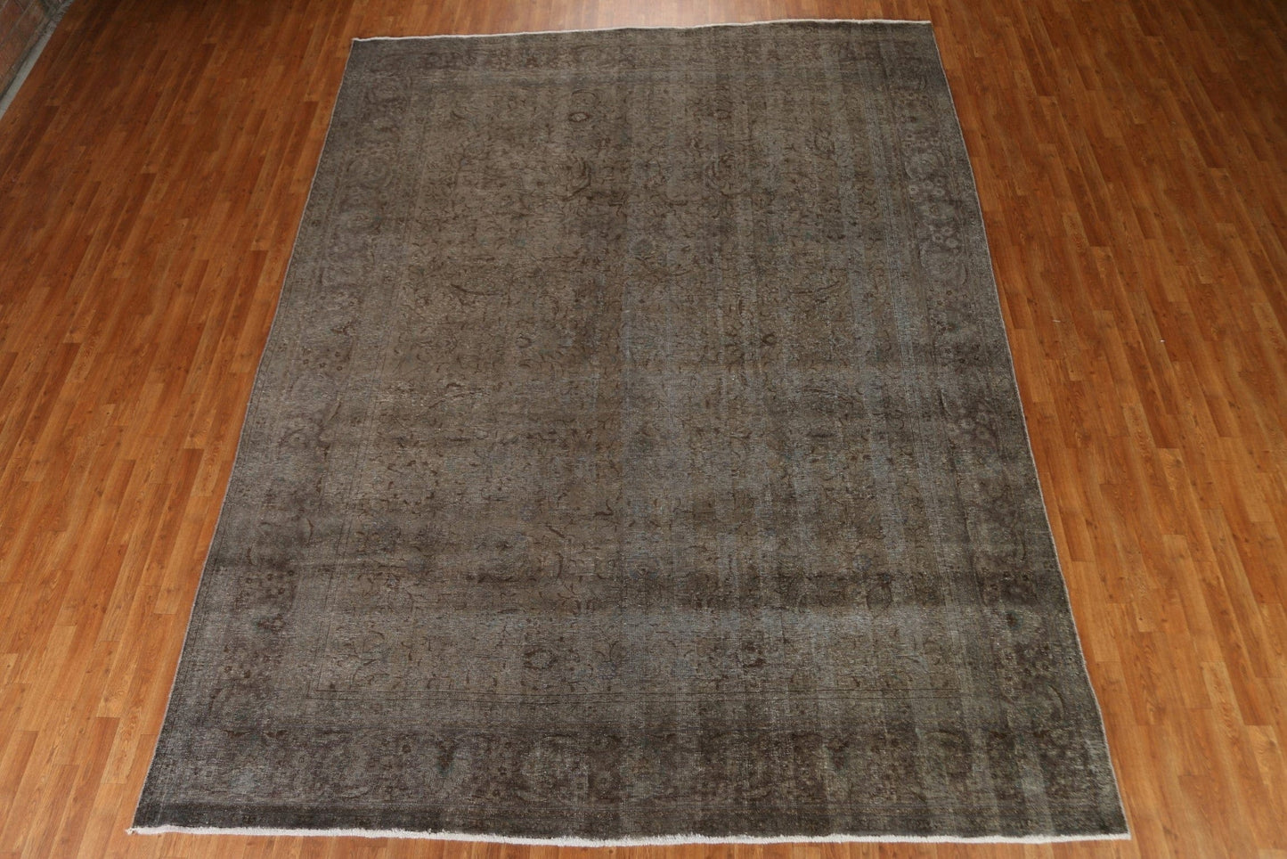 Distressed Over-Dyed Tabriz Persian Area Rug 10x13