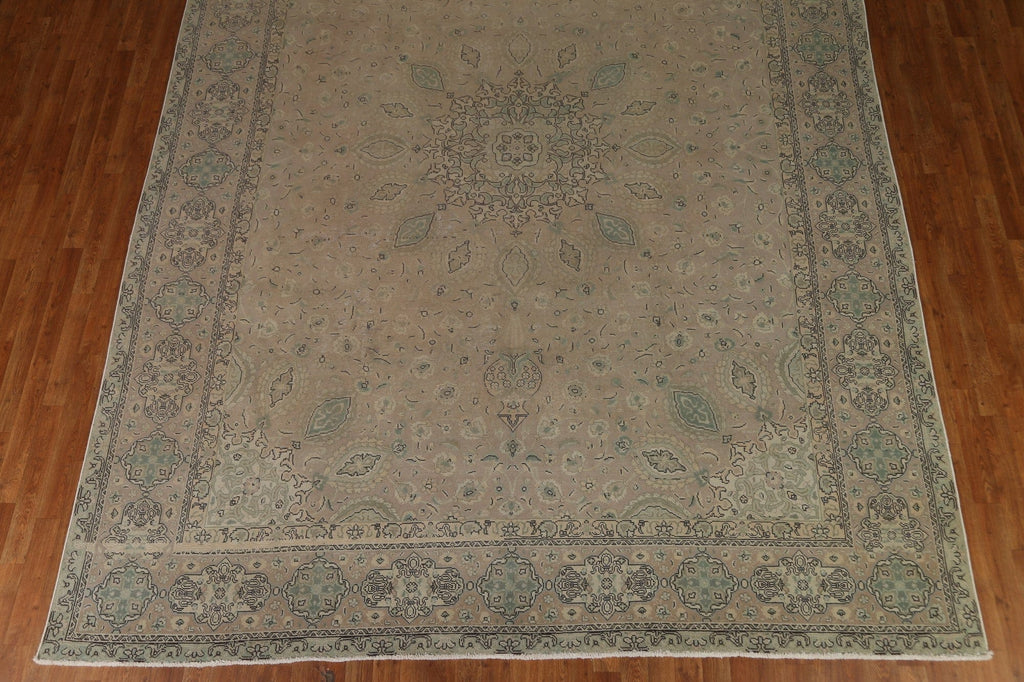 Distressed Tabriz Persian Area Rug 10x13