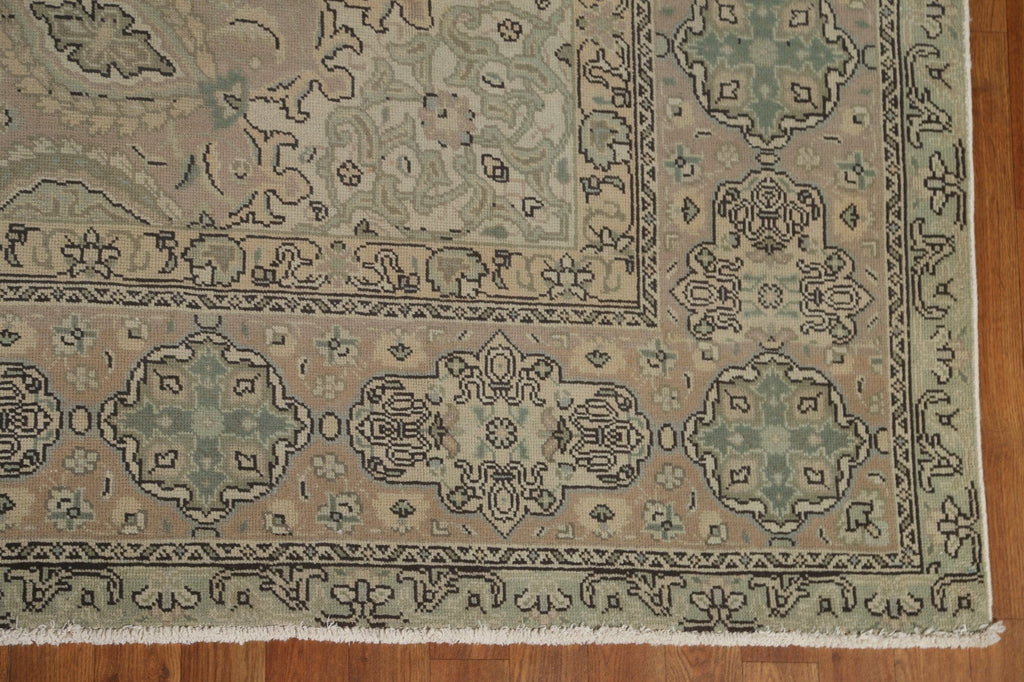 Distressed Tabriz Persian Area Rug 10x13