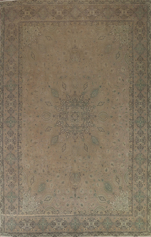 Distressed Tabriz Persian Area Rug 10x13