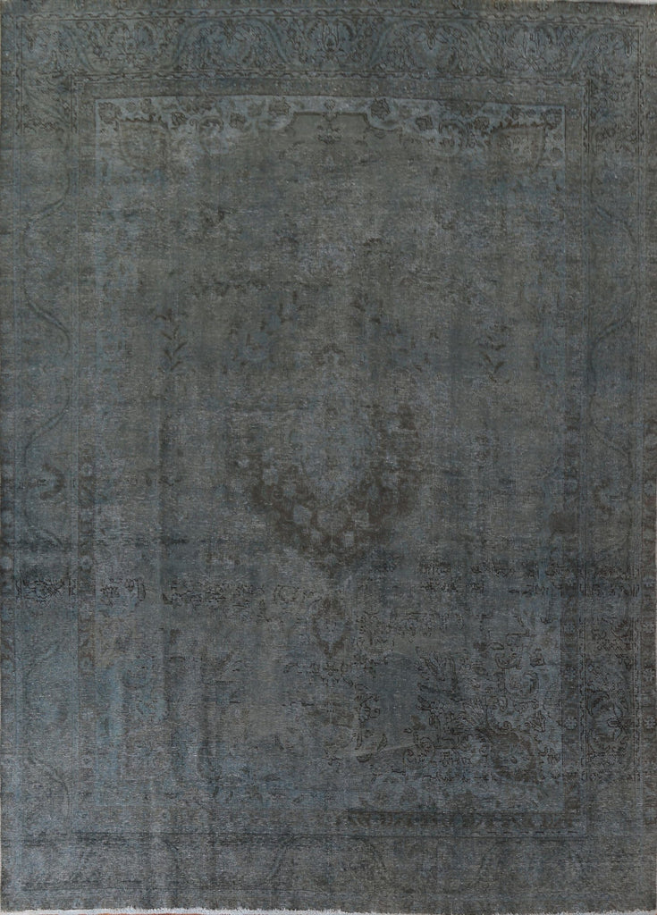 Distressed Over-Dyed Tabriz Persian Area Rug 8x12