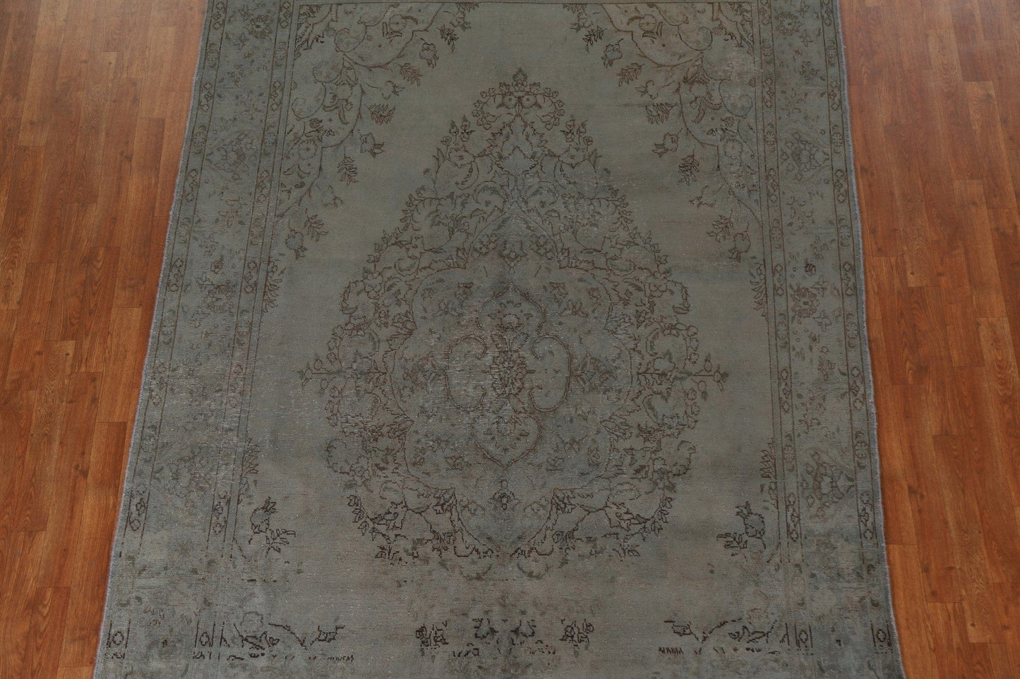 Distressed Over-Dyed Tabriz Persian Area Rug 6x9