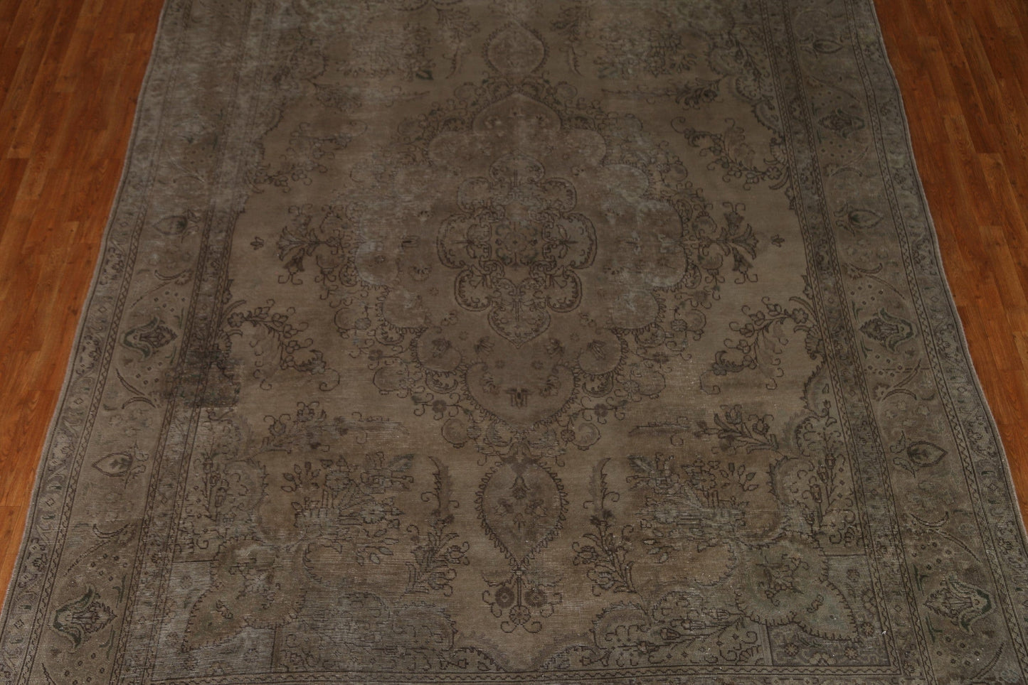 Distressed Over-Dyed Tabriz Persian Area Rug 10x13