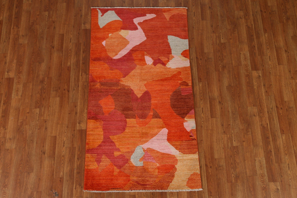 Modern Gabbeh Kashkoli Area Rug 3x6