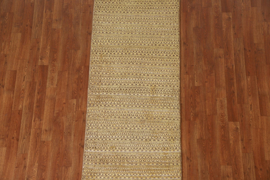 Striped Gabbeh Kashkoli Runner Rug 2x7