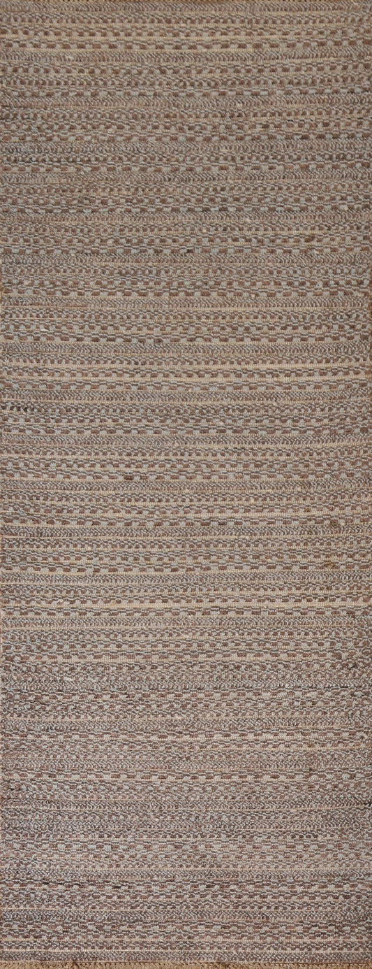 Handmade Gabbeh Kashkoli Wool Runner Rug 3x7