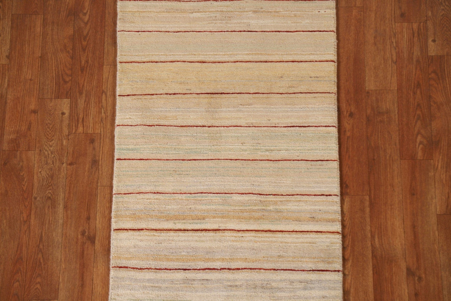 Striped Gabbeh Kashkoli Oriental Runner Rug 2x6