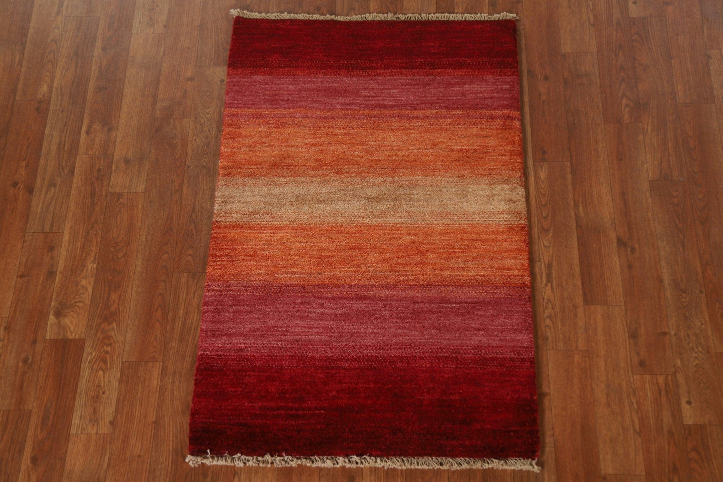 Striped Gabbeh Kashkoli Oriental Rug 2x4