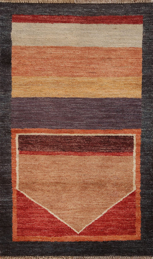 Geometric Gabbeh Kashkoli Oriental Rug 3x4