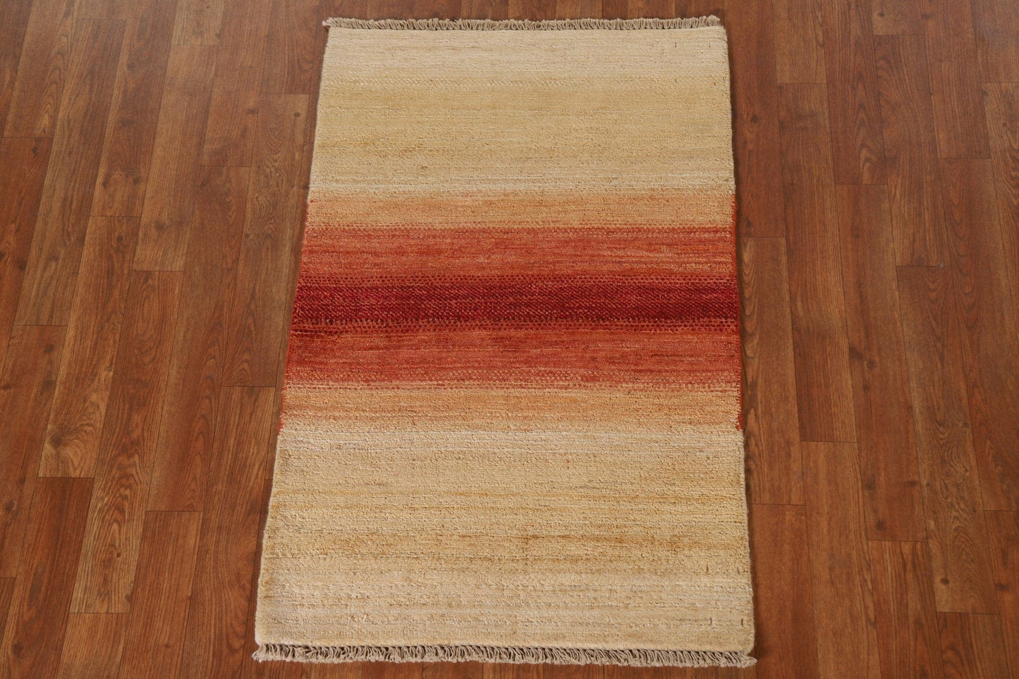 Striped Gabbeh Kashkoli Oriental Rug 3x4