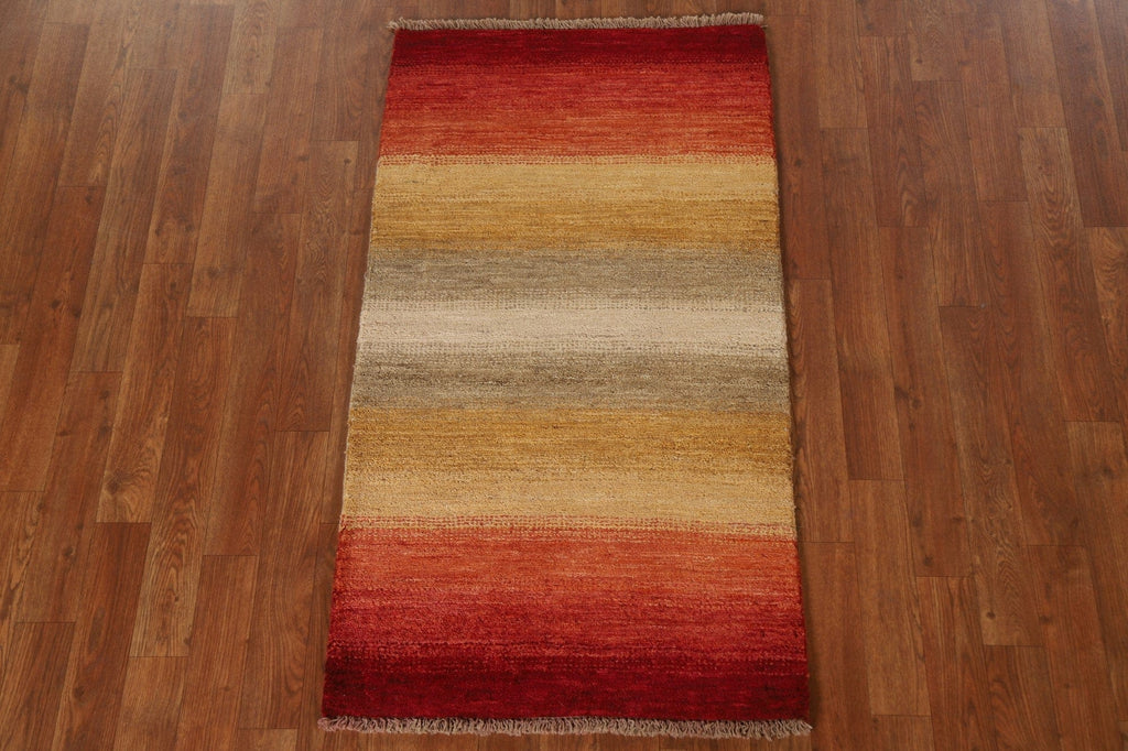 Striped Gabbeh Kashkoli Oriental Rug 2x4