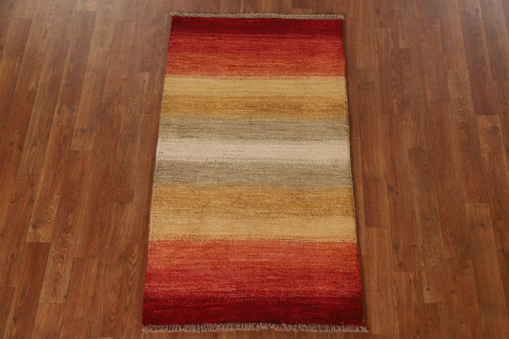 Modern Gabbeh Kashkoli Oriental Rug 2x4