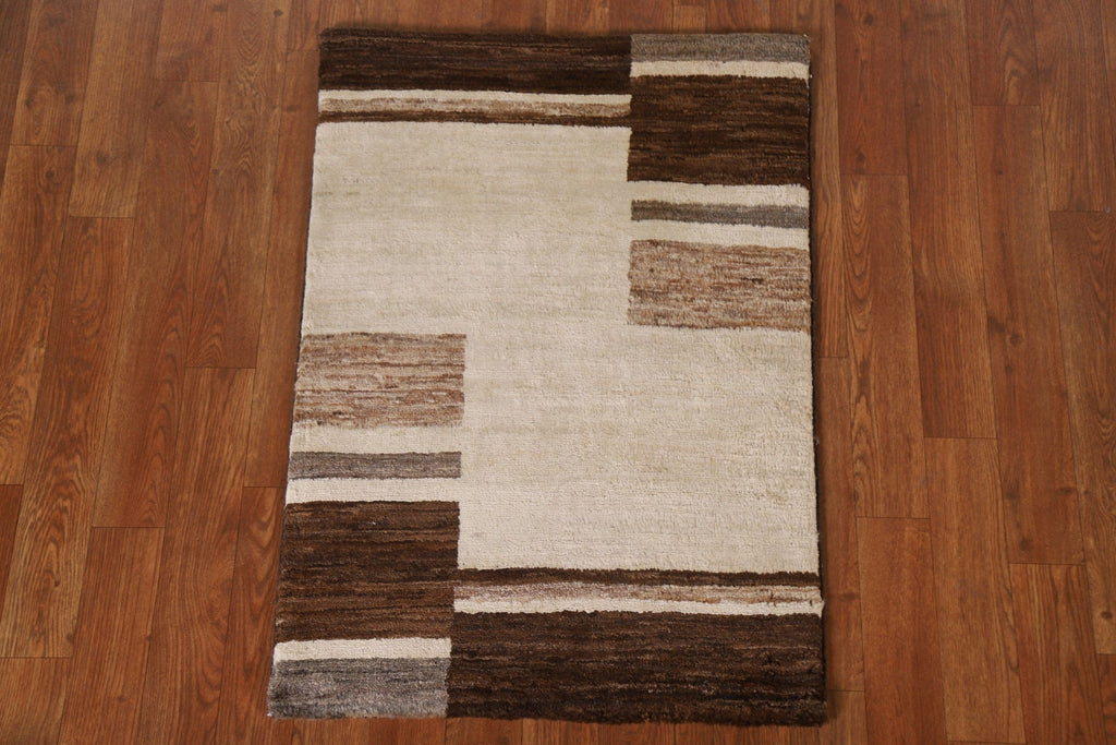 Geometric Gabbeh Kashkoli Oriental Rug 2x3